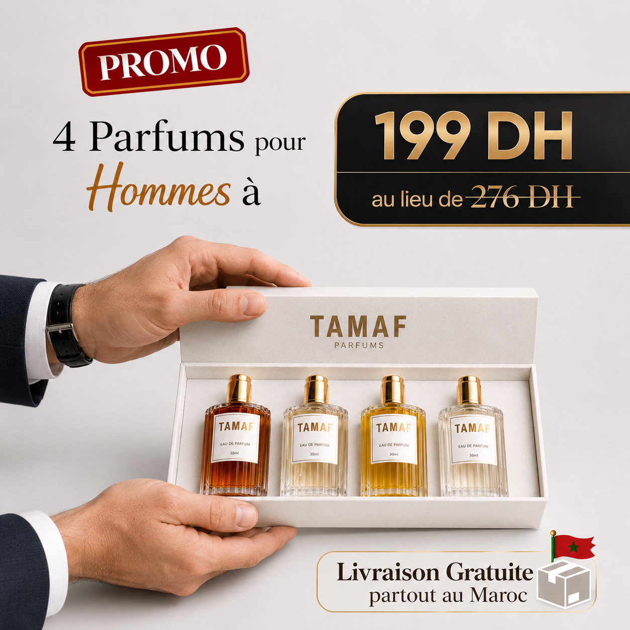 Coffret de luxe : 4 Parfums au choix
