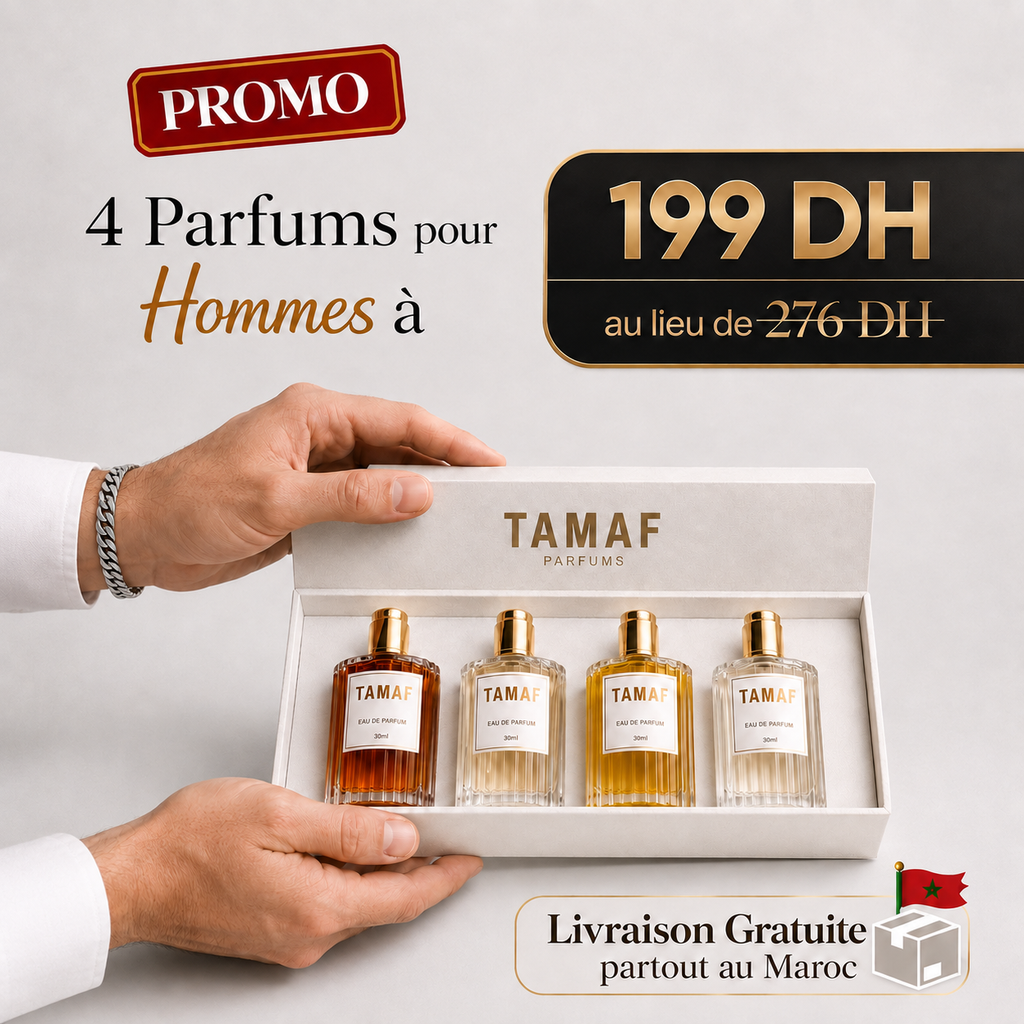 Coffret de luxe : 4 Parfums au choix