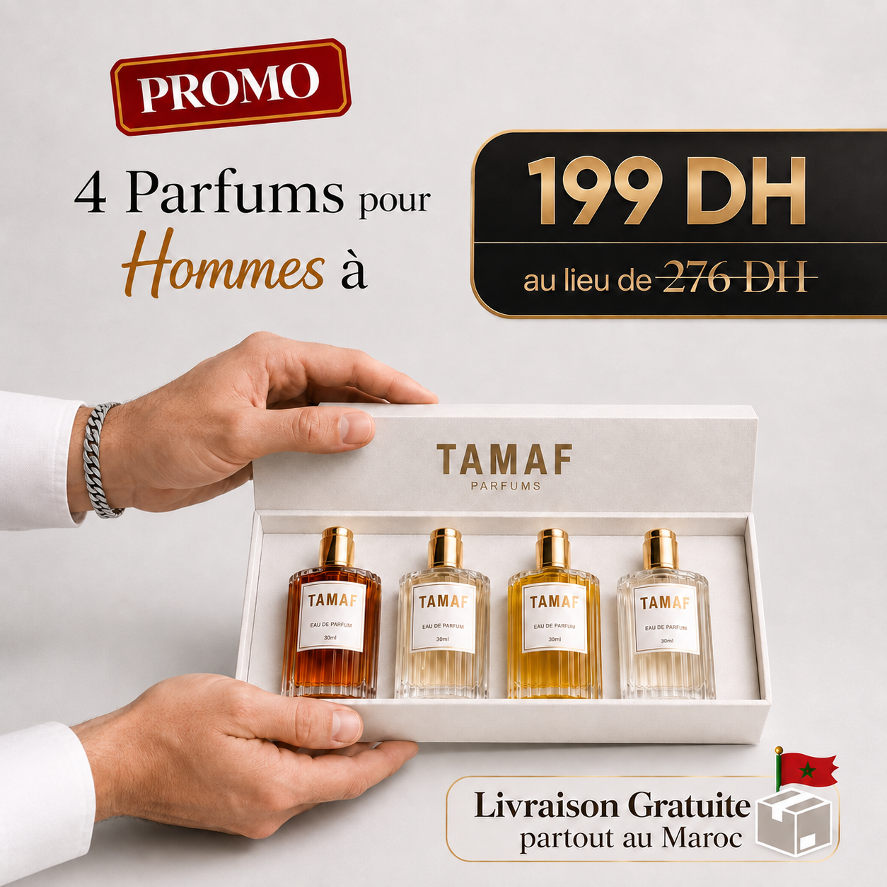 Coffret de luxe : 4 Parfums au choix