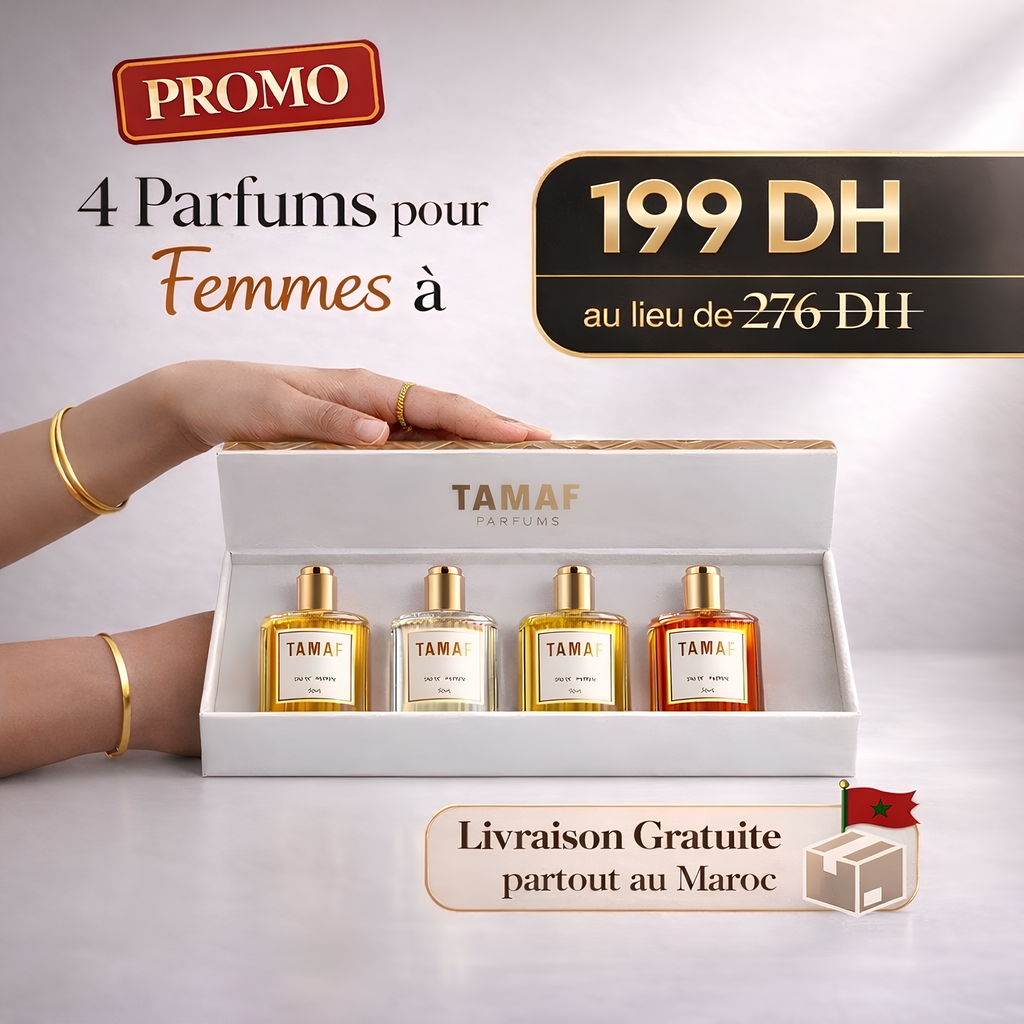Coffret Prestige : 4 Parfums de luxe